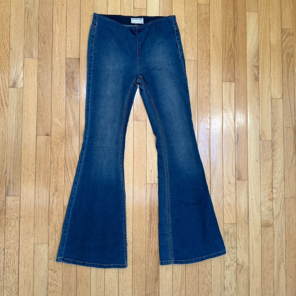 We The Free Wide Leg Flare Jeans Size 28